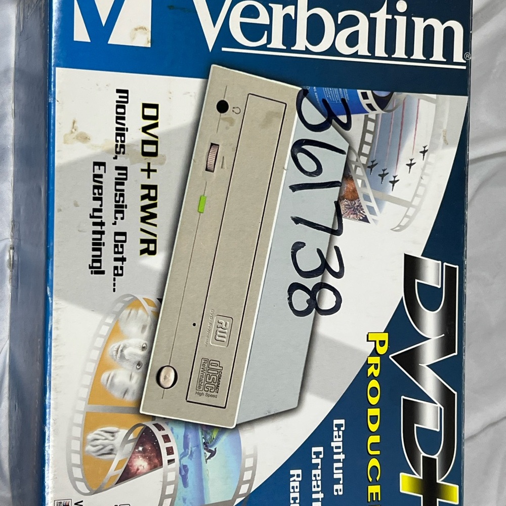 Verbatim DVD+ Producer  DVD+RW/R New In Box With Original Receipt From 2003